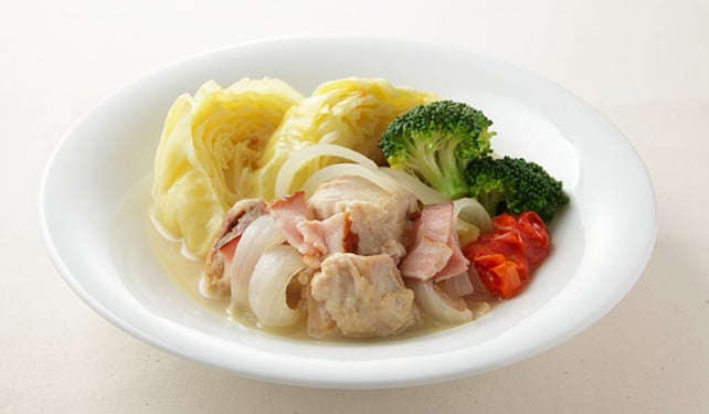 鶏とキャベツの洋風さっぱり煮